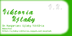 viktoria ujlaky business card