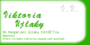 viktoria ujlaky business card